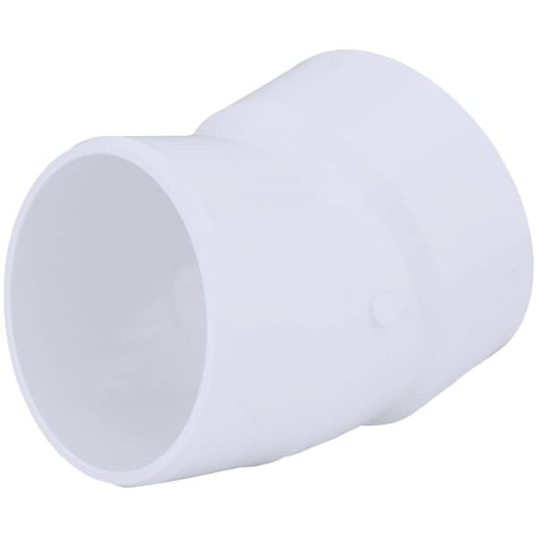 Charlotte Pipe And Foundry 4 In. Schedule 40 22-1/2 Deg. DWV PVC Street Elbow 1/16 Bend PVC 00326 1200HA - main